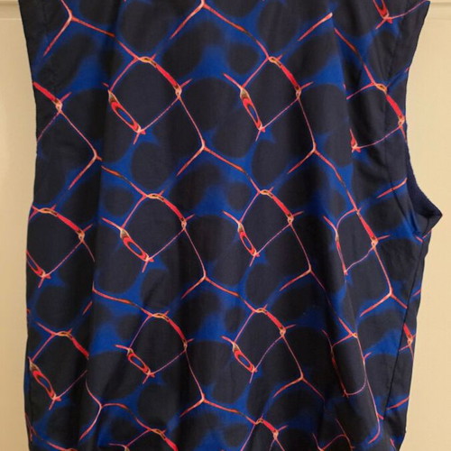 Psychedelic sleeveless jacket used, Large/Extra Large, retro vintage 90s 00s