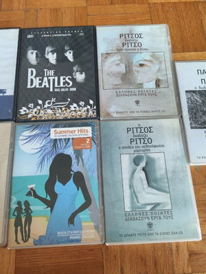 Music CDs and DVD used, pack of 14 with poetry and songs