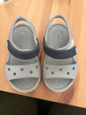 Crocs kids size C5, gray, lightly used