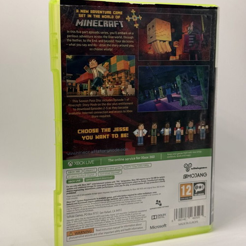 Minecraft Story Mode Xbox 360 used