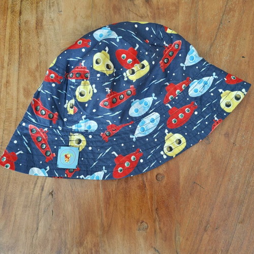 Bucket hat with submarine print Tortue used for boys