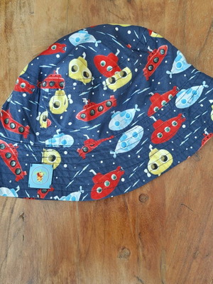 Bucket hat with submarine print Tortue used for boys