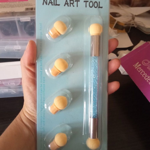 Ombre brush set with sponges, sealed, new