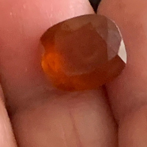 Natural Hessonite 8.08 cts yellowish brown with certificate