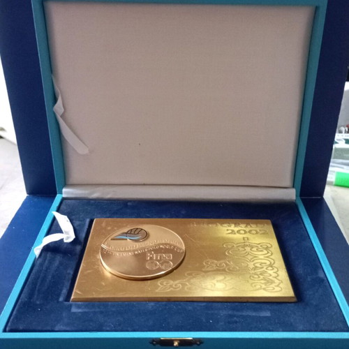 Sports medal used for 2002 Water Polo World Cup