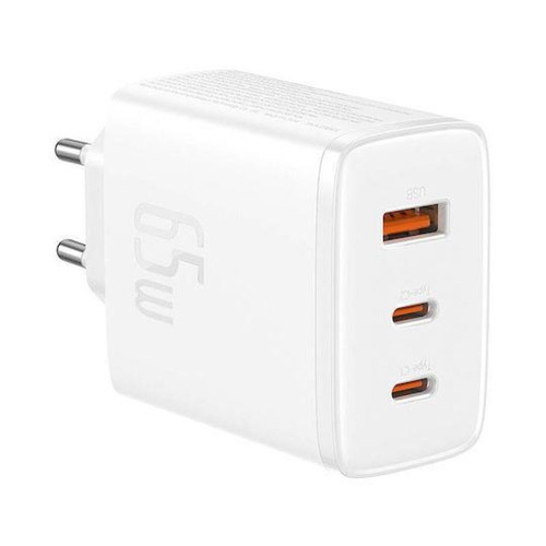 Baseus Cube Pro Charger 65W White with 3 Ports