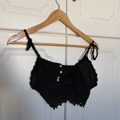 Black knitted top Pull & Bear like new