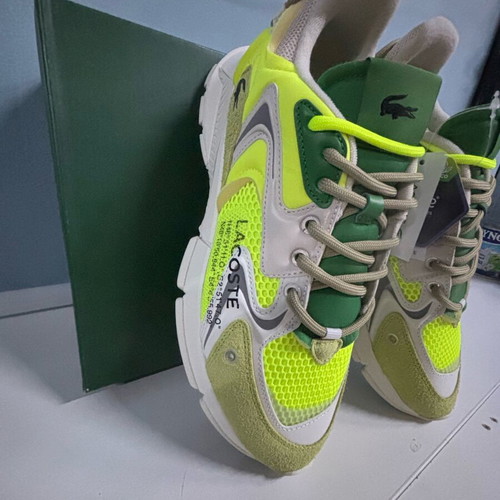 Lacoste men's sneakers new, size 44, green and yellow