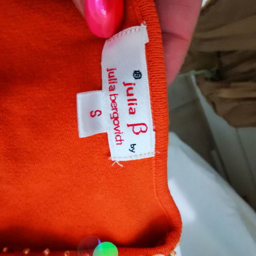 julia Bergovich orange short jacket