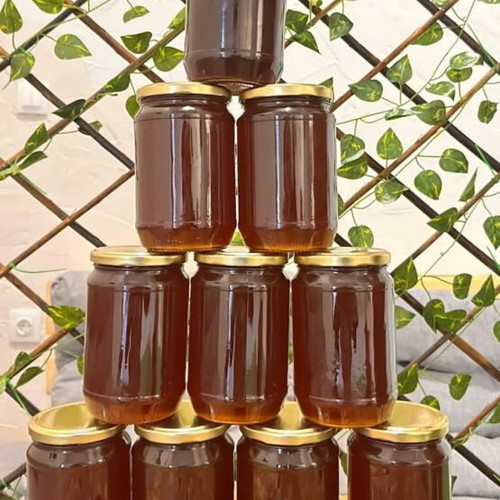 Honey new from Greek heather, flower and pine, natural