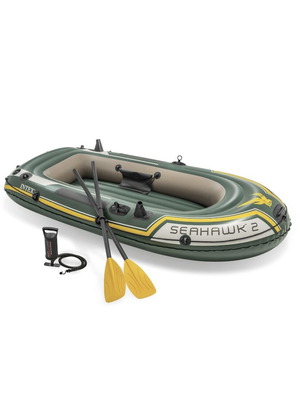 Seahawk 2 Challenger inflatable boat with oars and pump