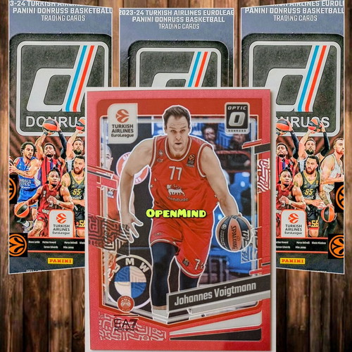 Voigtmann Red Optic Prizm Numbered /99 Card Armani Milan Donruss Euroleague 2023-24 new