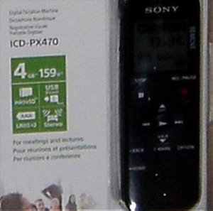 SONY ICD-PX470 DIGITAL VOICE RECORDER 4GB WITH BUILT-IN USB BLACK [ΣΦΡΑΓΙΣΜΕΝΗ ΣΥΣΚΕΥΑΣΙΑ]