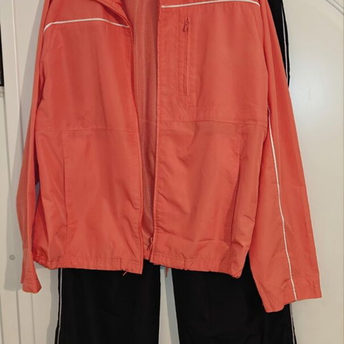 Adidas tracksuit size 42 like new, black and orange