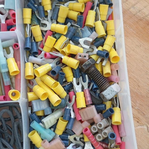 Storage box new with insulating covers and electrical components