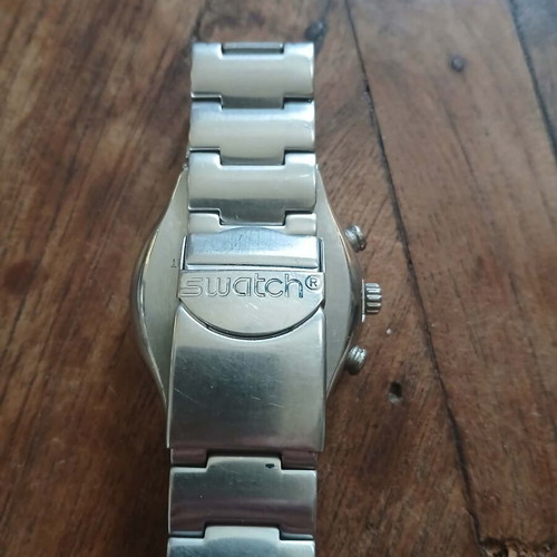 Swatch Irony Chrono used model Secret Agent with blue dial