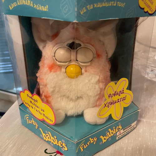 Coral Furby babies used collectible from 1999 with box