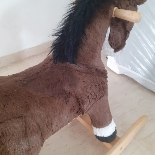 Trudi Rocking Horse with Wooden Base like new, Italian made