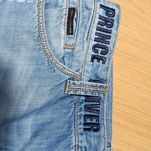 Prince Oliver men's denim bermuda shorts used, size L, blue