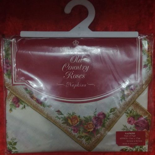 Royal Albert Old Country Roses dining napkins set of 12 new