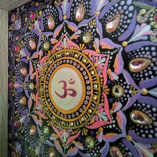 Therapeutic Mandala Sahasrara Canvas Painting New