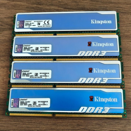 Kingston HyperX Blu DDR3 8GB (4x2GB) 1333MHz used RAM kit
