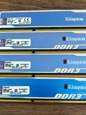 Kingston HyperX Blu DDR3 8GB (4x2GB) 1333MHz used RAM kit