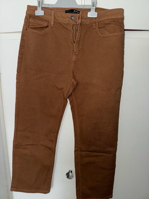 Stradivarius brown denim pants new, size XXL