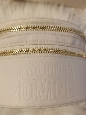 Gaultier Divine round vanity case, cream