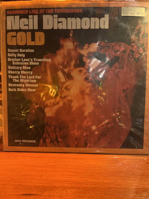 Neil Diamond Gold Recorded Live At The Troubadour LP used