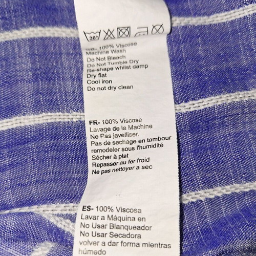Pomodoro fabric dress used with buttons white and blue
