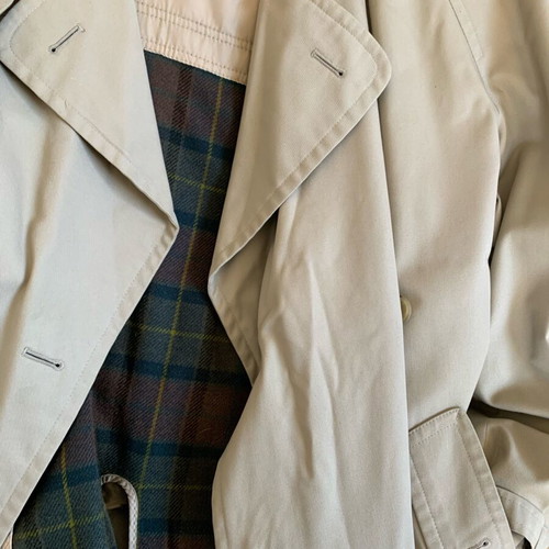 Vintage Lord men's trench coat used, beige