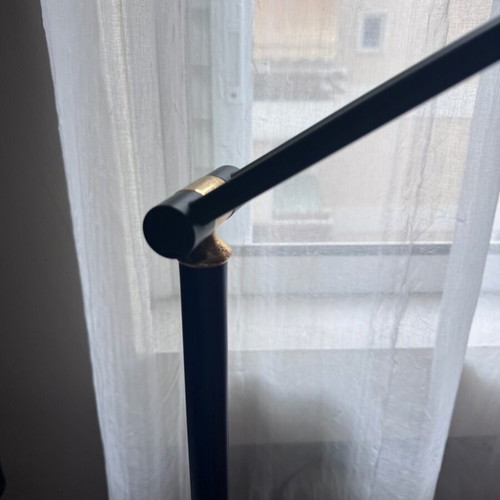 Floor lamp black design with dimmer used