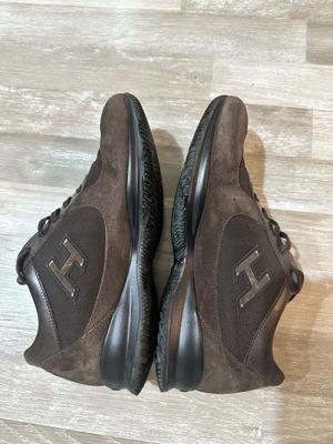 Hogan shoes brown suede like new, men's size 41.5