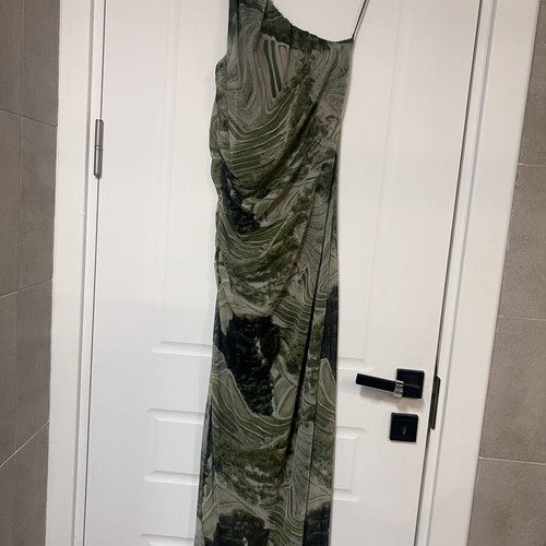 Decoro midi dress khaki for summer