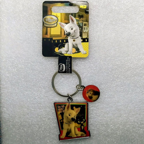 Bolt and Mittens Cat keychain Disney Store new, multicolor