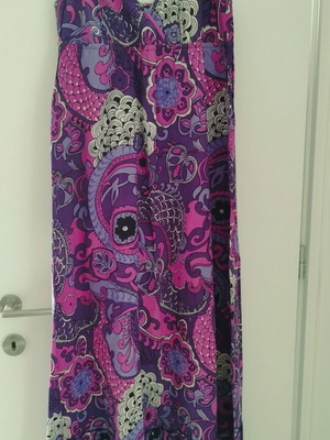 Raxevsky maxi dress like new, purple and pink