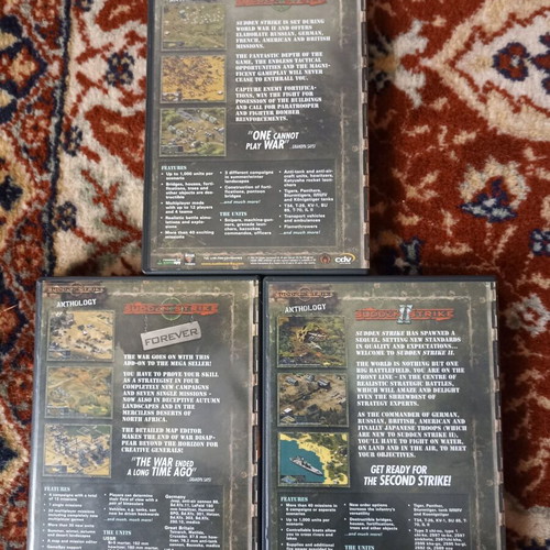 Sudden Strike Anthology collectible for PC like new in box