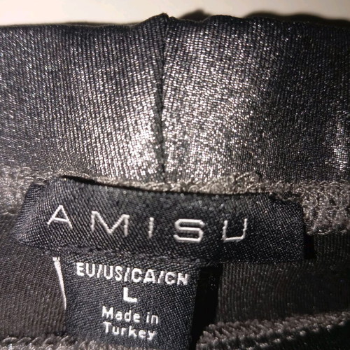 Amisu leggings gray metallic used, size L