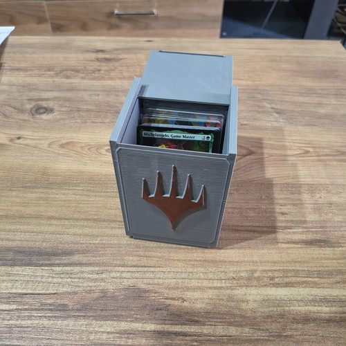 Magic the Gathering 3D Printed Card Storage Box new, sliding lid