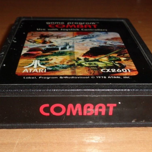 Atari 2600 Combat CX2601 cartridge used, 1978 game