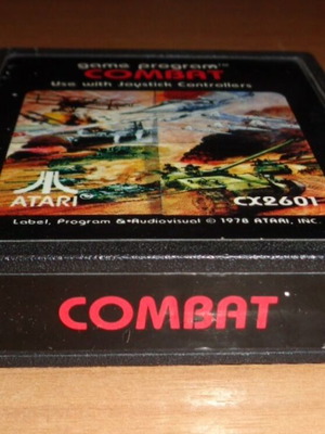 Atari 2600 Combat CX2601 cartridge used, 1978 game