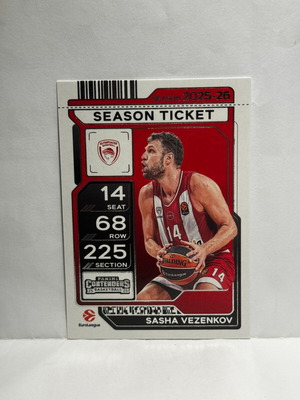 Panini Euroleague Contenders Mega Box 2025-26 Sasha Vezenkov new