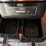 Ninja air fryer with 2 baskets 2400W 7.6L