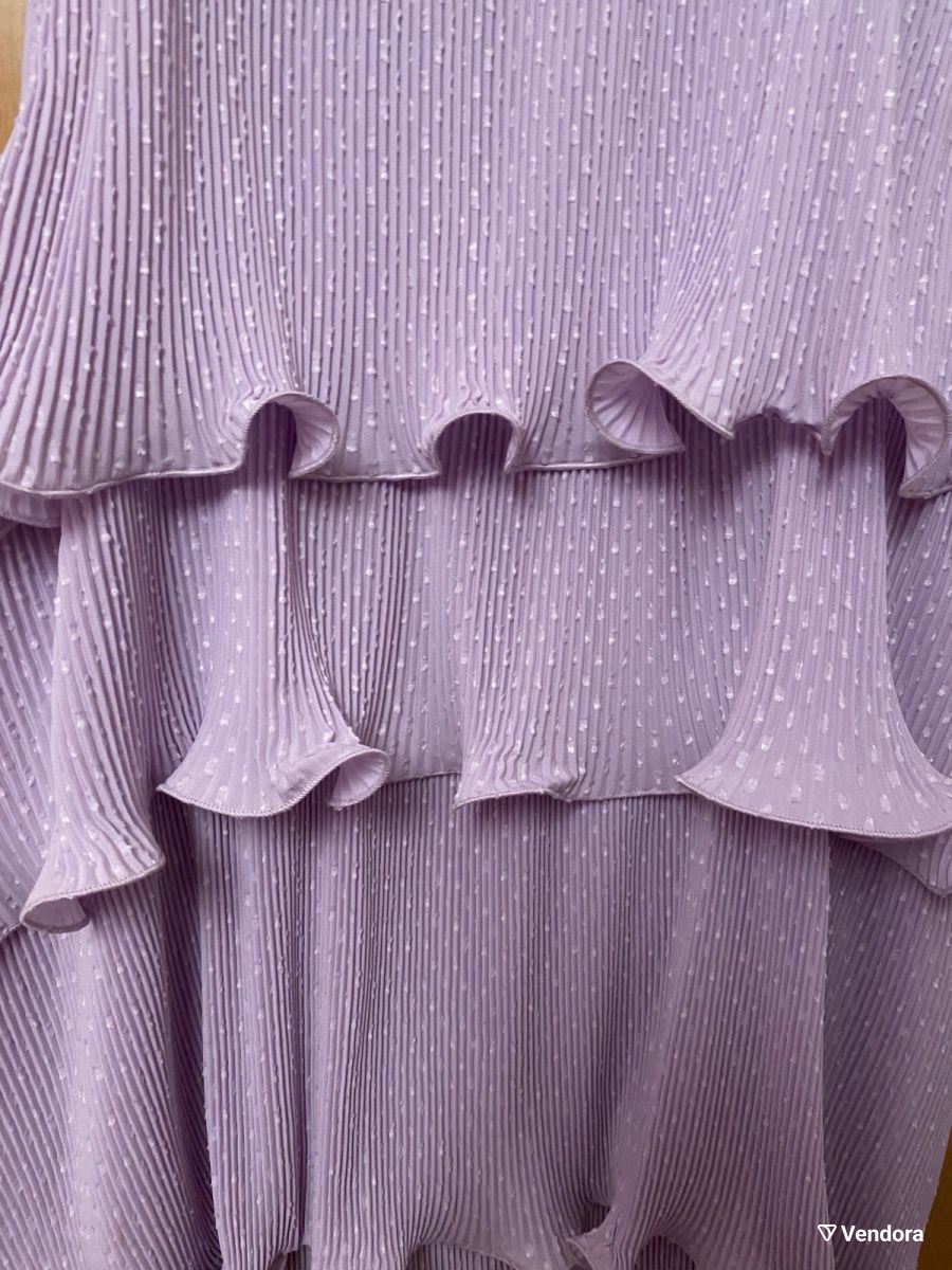 Zara dress purple like new with ruffles -  23,00 - Vendora.cy