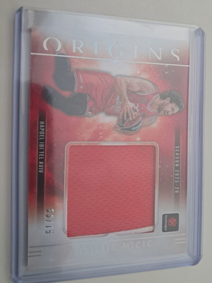 Vasilije Micic Origins 2025-26 patch card, numbered 63/75