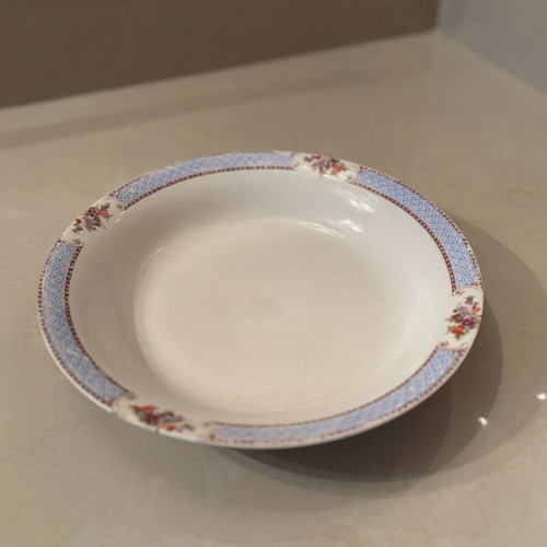 Candia porcelain deep plates used, pack of 6