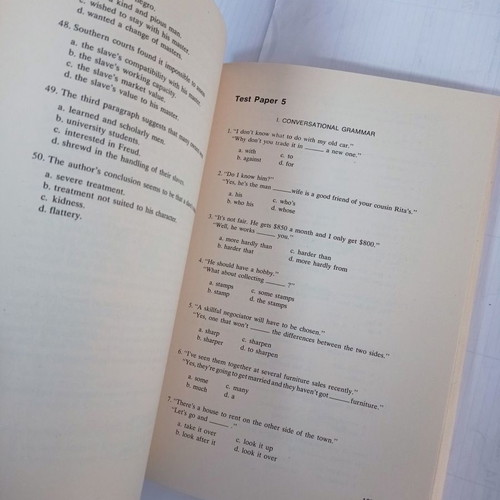 A Michigan Proficiency Practice Book used with notes
