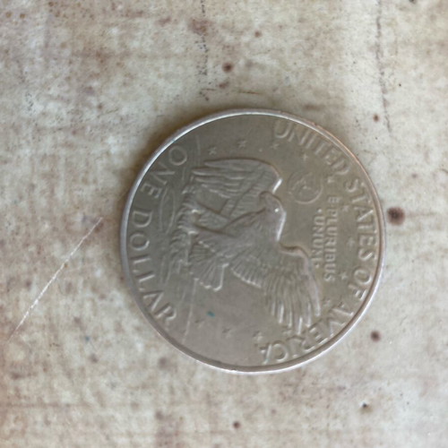 United States Dollar Eisenhower 1972 used, collectible coin