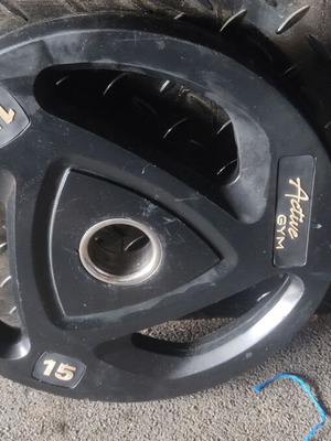 Olympic Type Weight Plates φ50 15 kg like new, set of 6